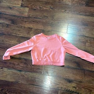 pink cropped hoodie